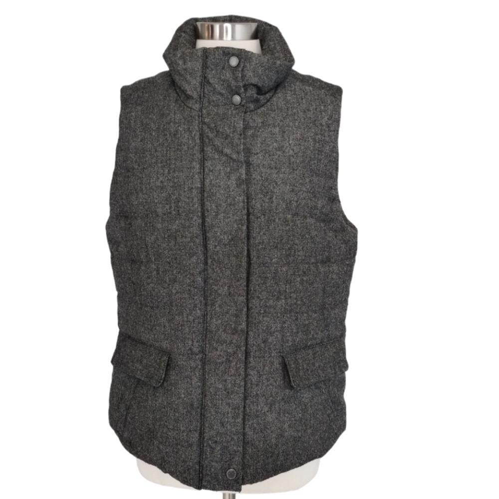 Liz Clairborne Vest Wool Blend XL Gray